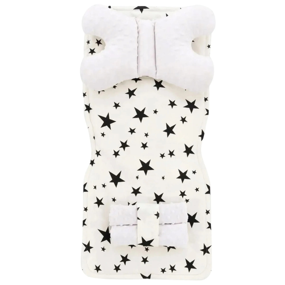 Kinderwagen Sitzeinlage 4in1 White-Black Star 4