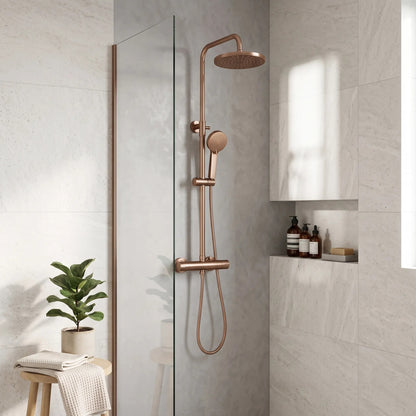 Duschgarnitur Mit Thermostat Rea Parot Light Brush Copper 4