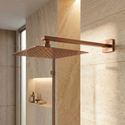 Quadratischer Duscharm REA JS-9022BRG 40cm Brush Copper 4