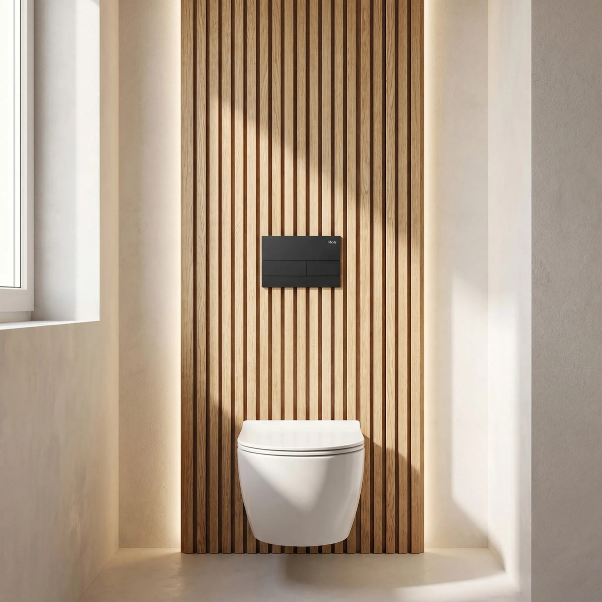 Unterputz-WC-Gestell Set Slim 024N Mit T Black Matt Drückerplatte 4