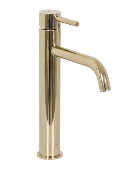 Set Aufsatzwaschbecken Sofia Marble Black + Waschbeckenarmatur Lungo Gold + Stöpsel Gold 4