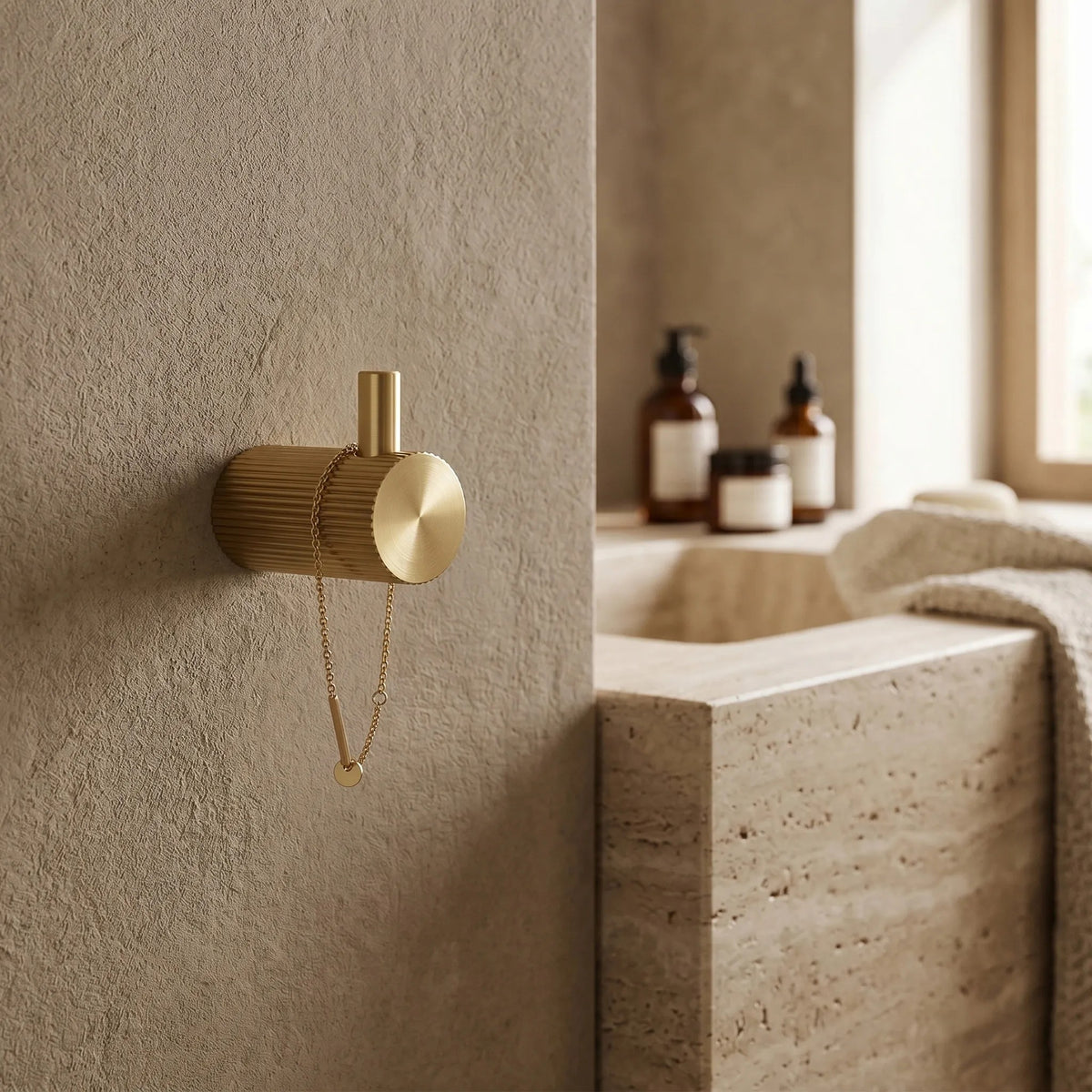 Badezimmerhaken 64104 SOLO Brush Gold 4