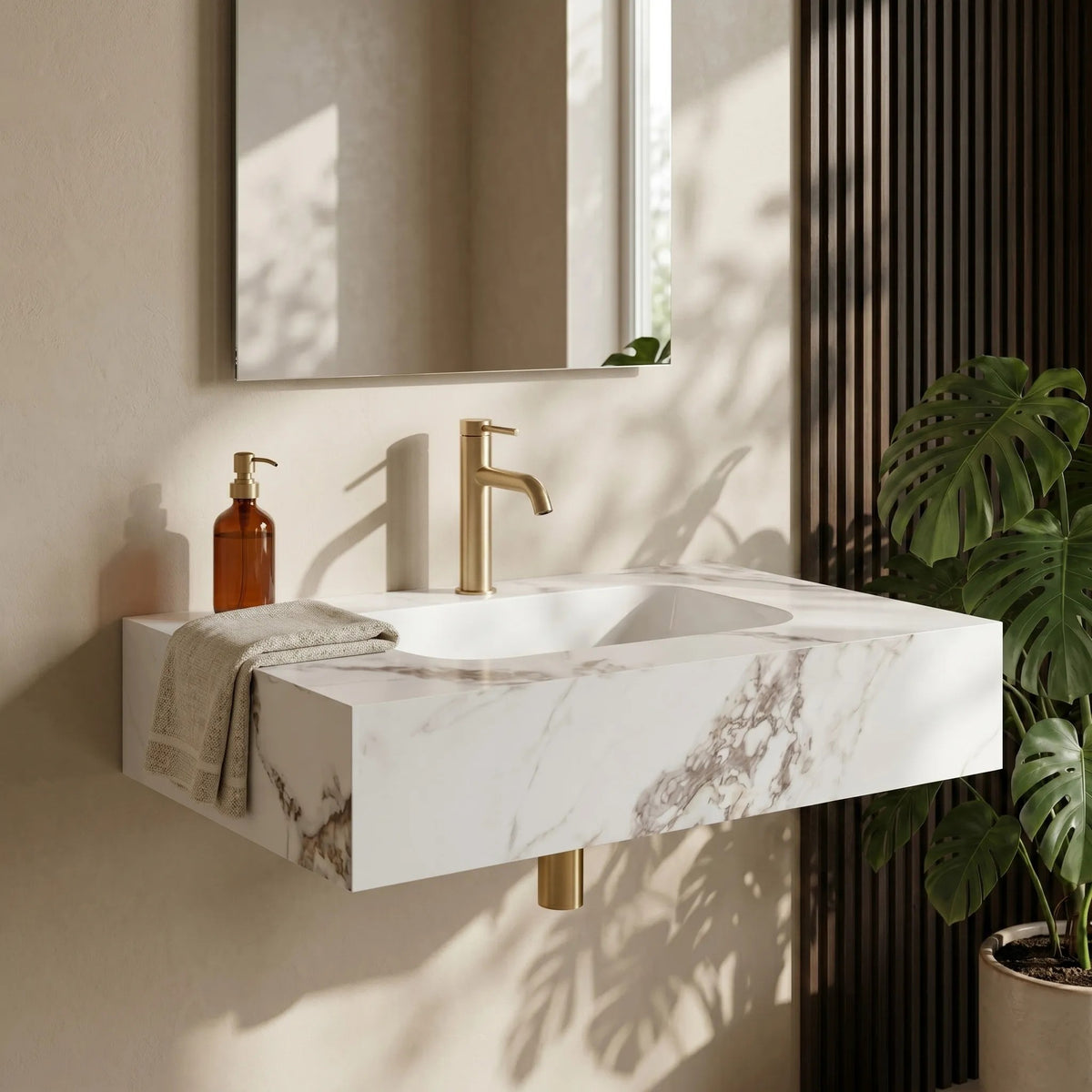 Wandwaschbecken REA Aresa Cold Jade 70 4