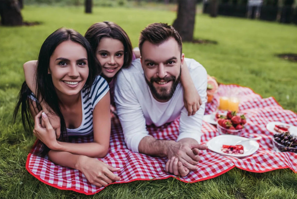 Picknick-Decke Blau 4