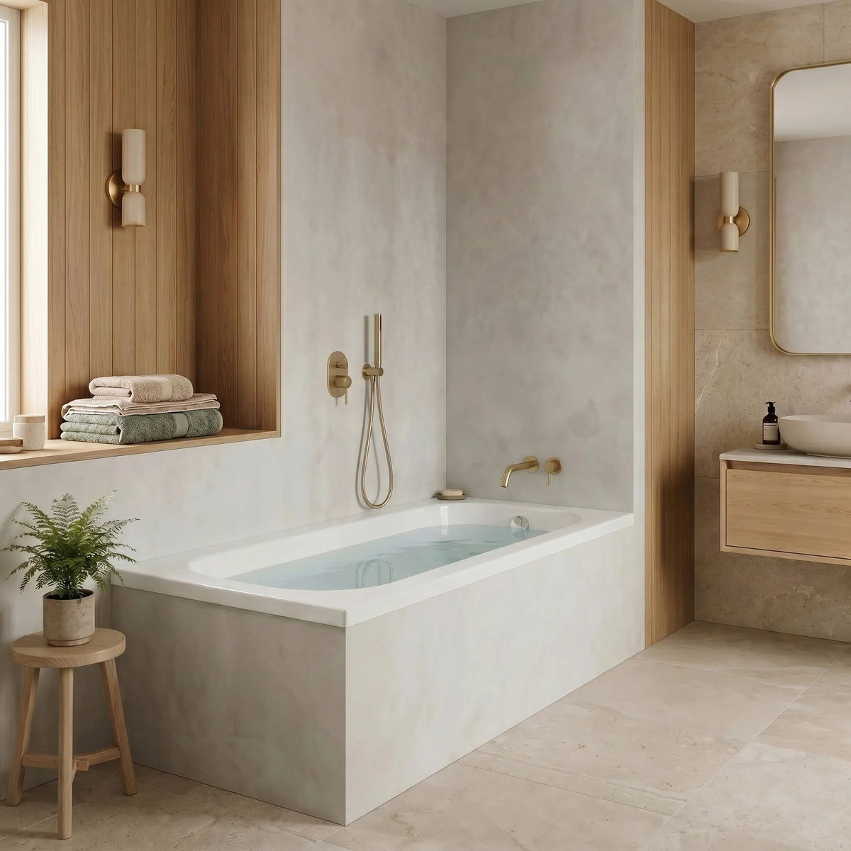 Acryl-Einbaubadewanne Rea Gloria 130 4