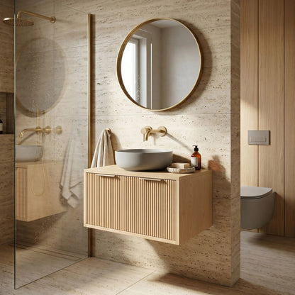 Waschtischunterschrank Rea Core 80cm Beige 4