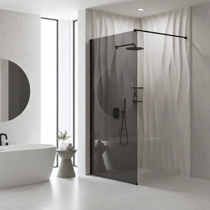 Duschwand Rea Flexi Grey / Black 110 4