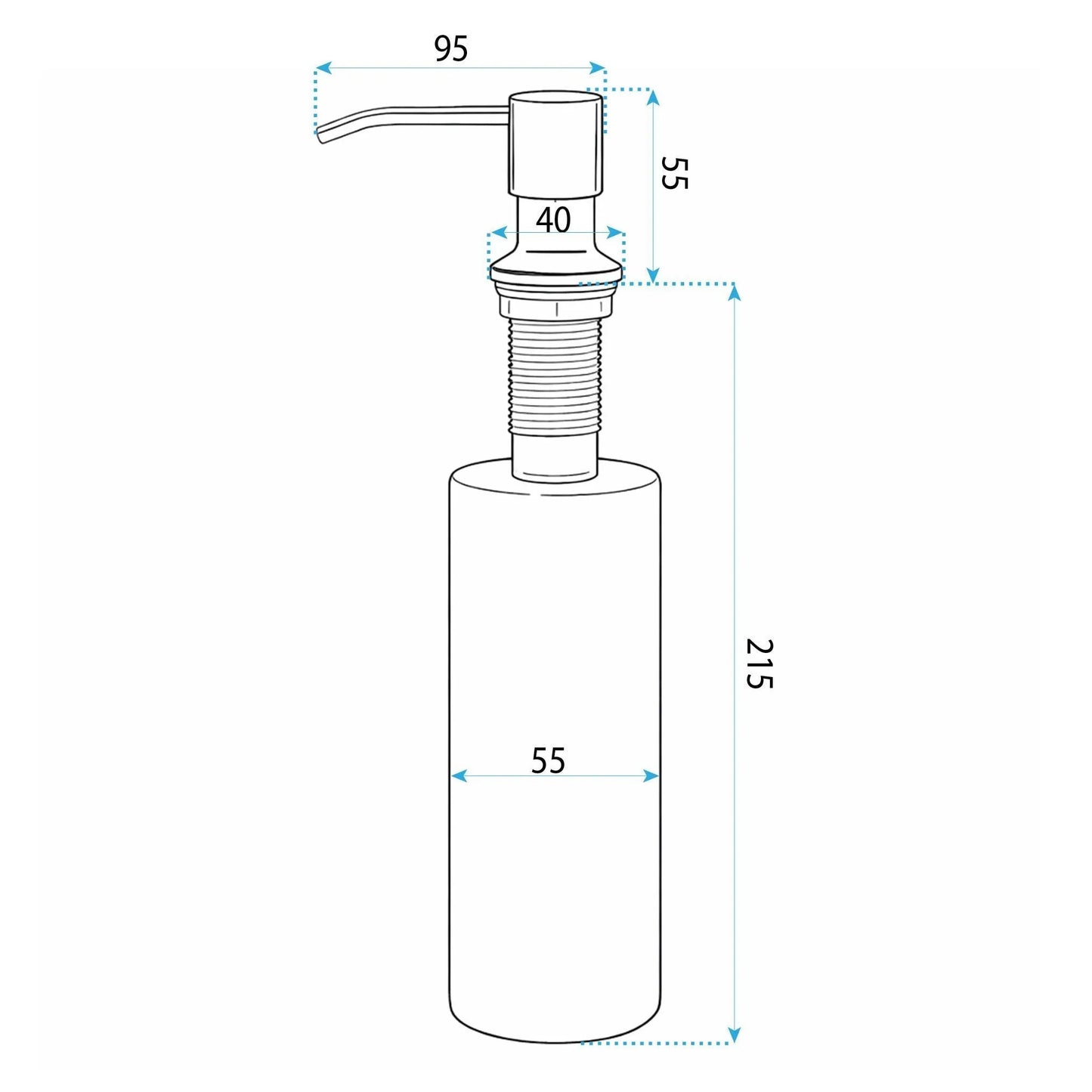 Rea Spülbeckenspender LON Titan  4