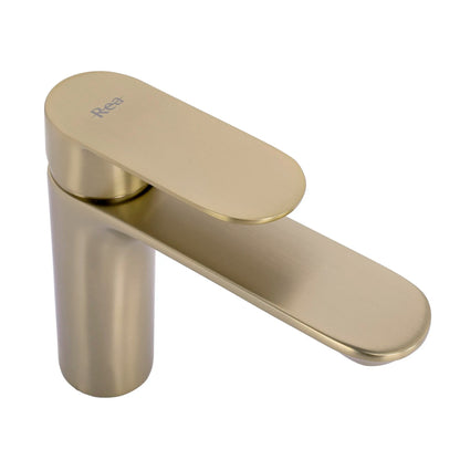 Waschbeckenarmatur Rea Drop Brush Gold low  4