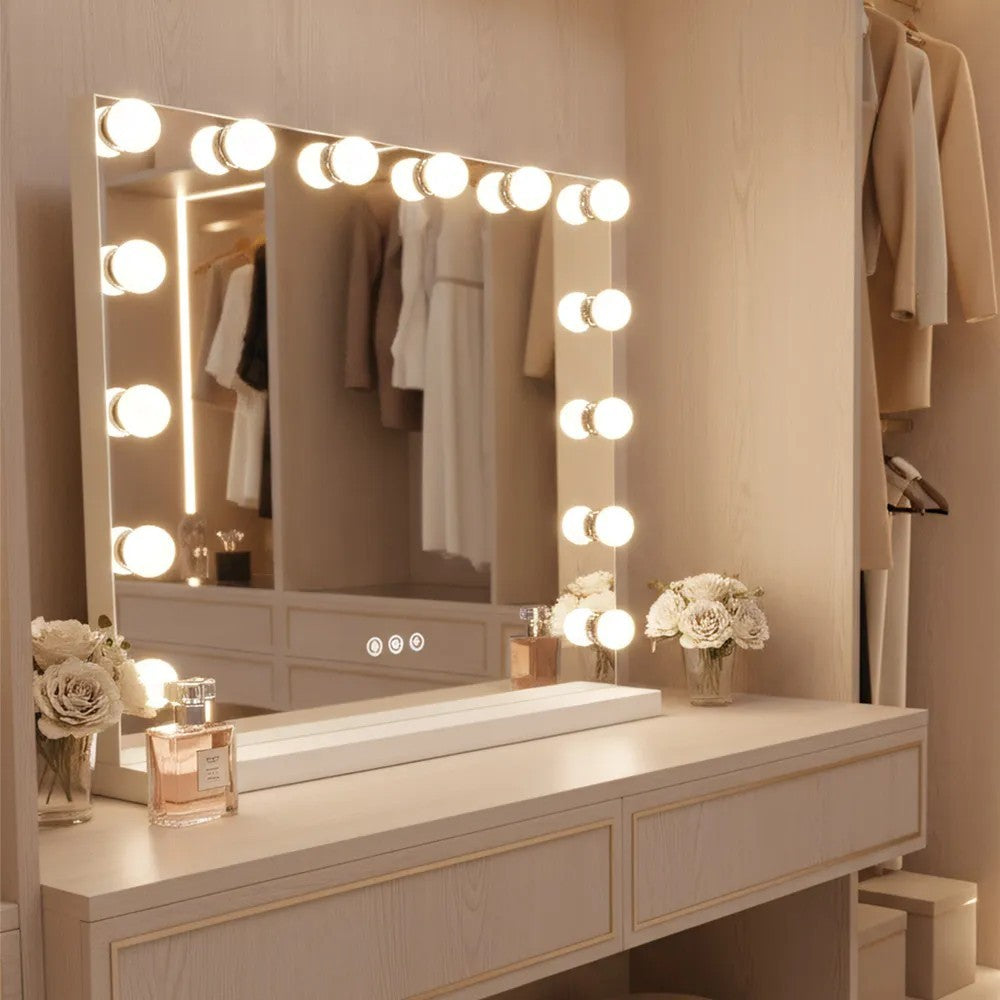 Spiegel LED HOLLYWOOD White  4