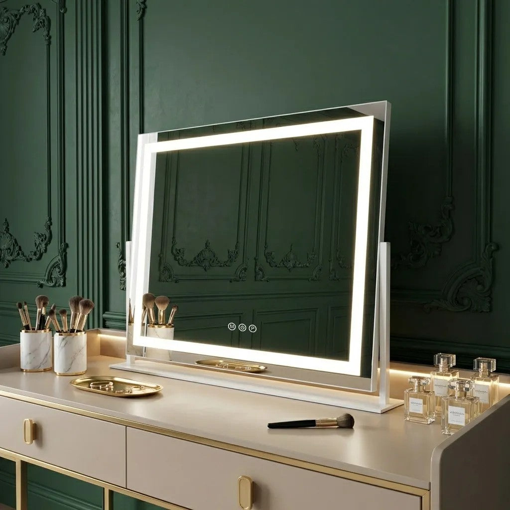 Spiegel LED STUDIO White 58x45  4