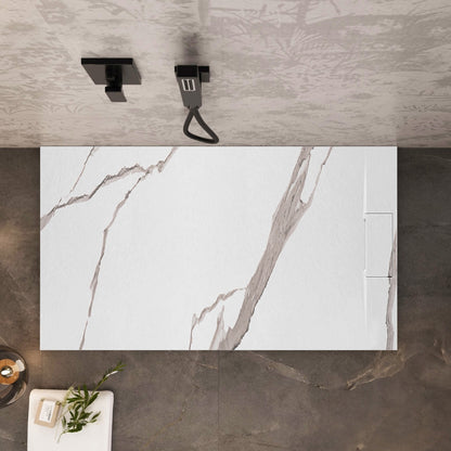 Duschtasse Bazalt CARRARA WHITE 90x120  5