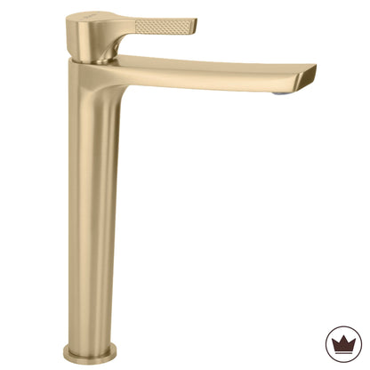 Waschbeckenarmatur PREMIUM Rea Maxim Brush Gold High 1