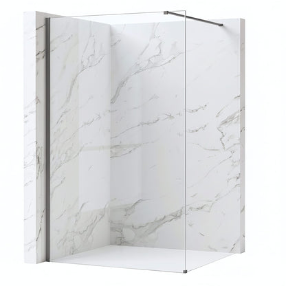 Duschwand Rea Flexi Transparent / Titan 90  2