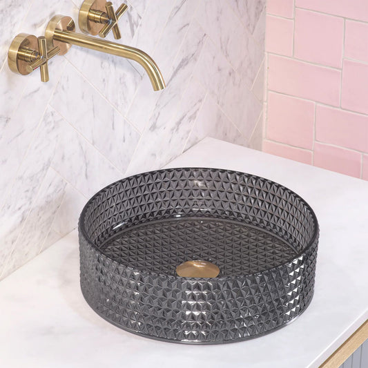 Aufsatzwaschbecken Rea Cristal Black 1