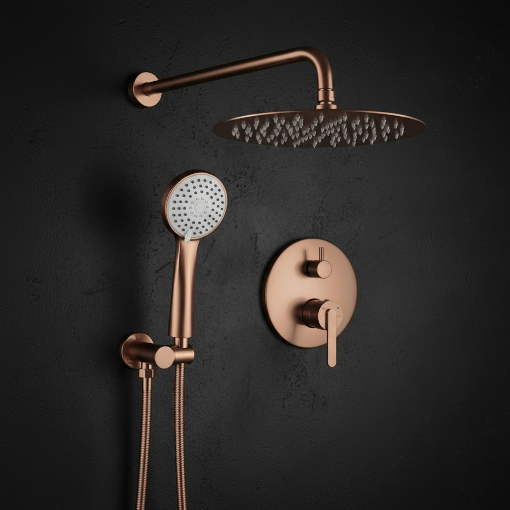 Unterputz Duschset Rea Ontario Brush Copper + Box  8