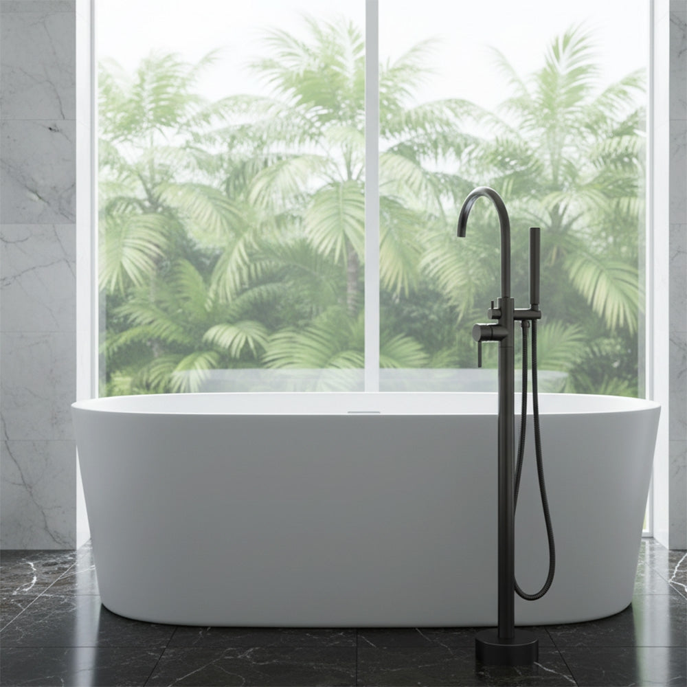 Freistehende Armatur Rea Lungo Titan  4