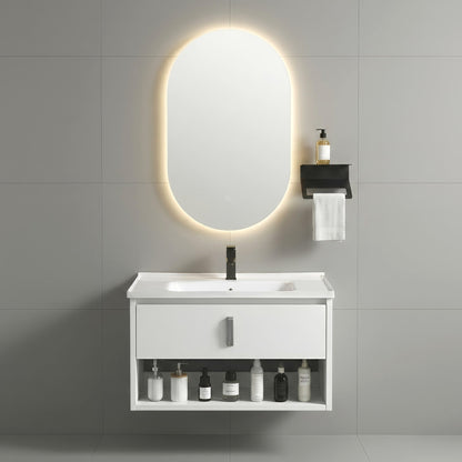 Badezimmermöbel-Set mit Waschbecken Toledo 60cm White  1