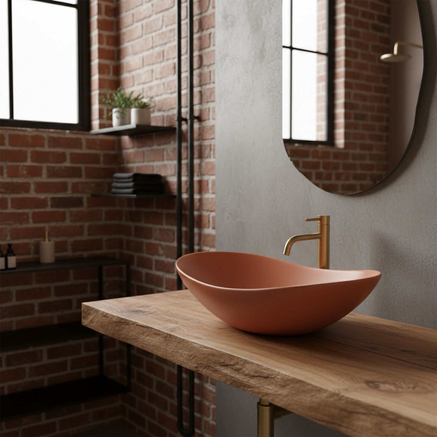 Aufsatzwaschbecken Rea Royal Cinnamon Matt  5