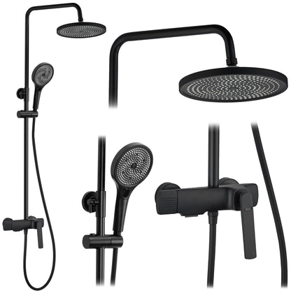 Duschgarnitur REA REBEL BLACK MATT  1