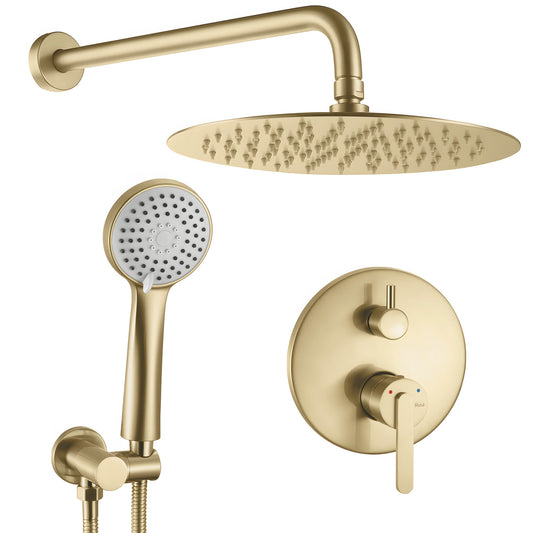 Unterputz Duschset Rea Ontario Brush Gold + BOX  1