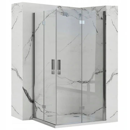 Duschkabine Rea Molier Chrome Double 80x80  1