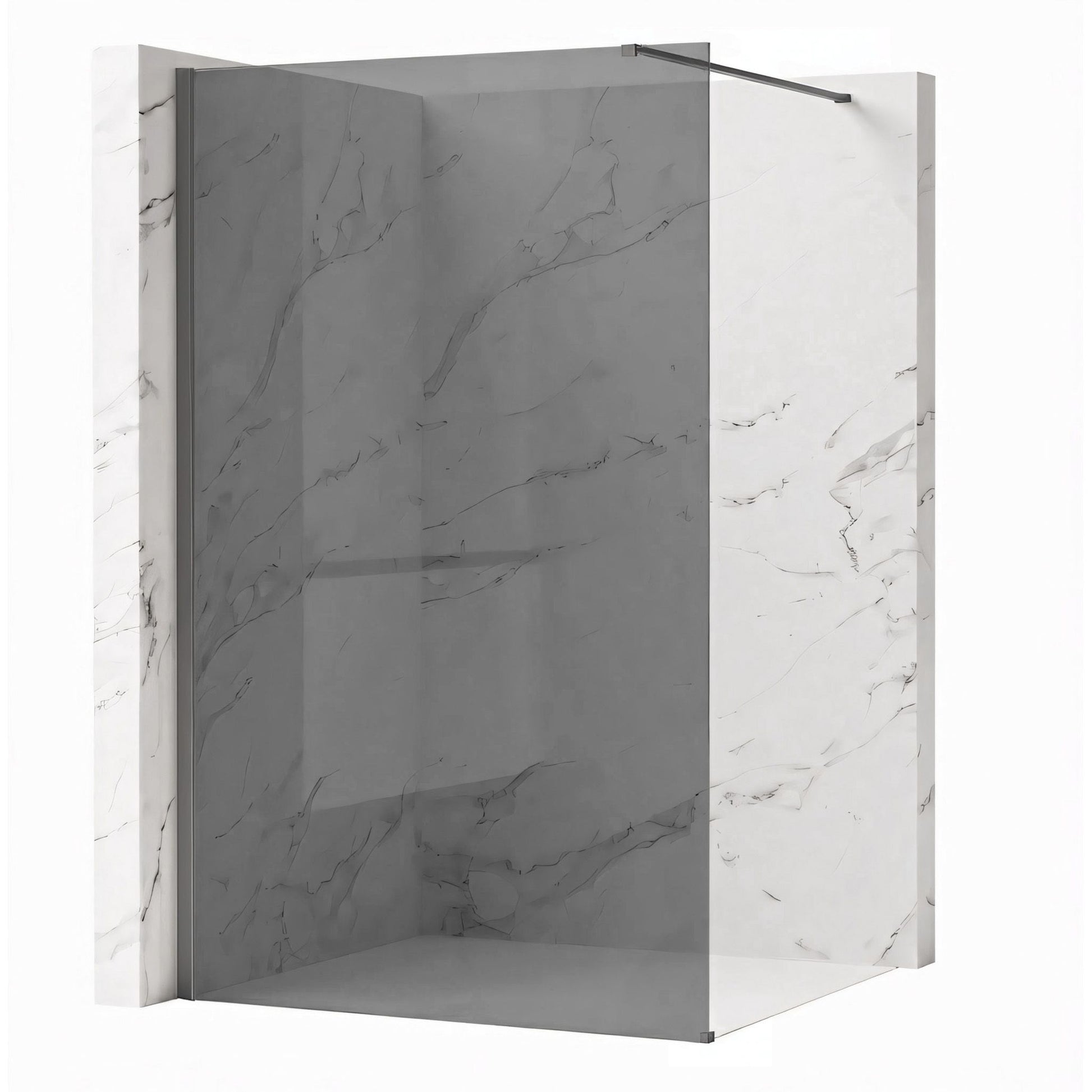 Duschwand Rea Flexi Grey / Titan 90  1