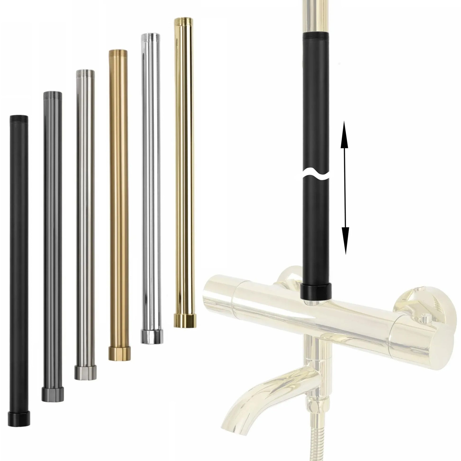 Verlängerung Für Bade-duschgarnitur Titan 50cm  4