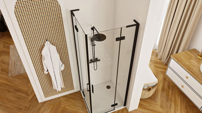 Duschkabine REA Hugo Double Black 90x90  5