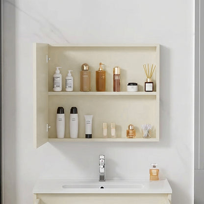 Badezimmermöbel-Set mit Waschbecken Astor 60 cm Beige  3