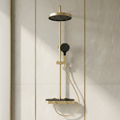 Duschgarnitur Rea Creo Brush Gold  3