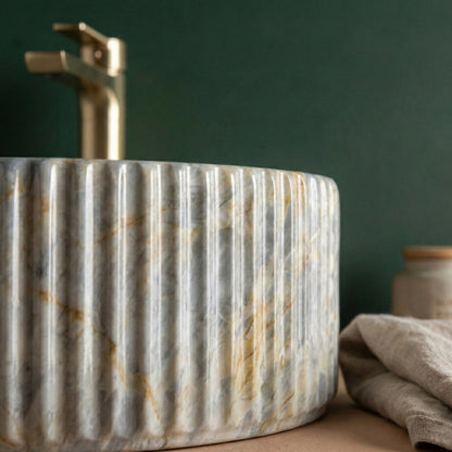 Aufsatzwaschbecken Rea Marcela 60 Ruststone  5
