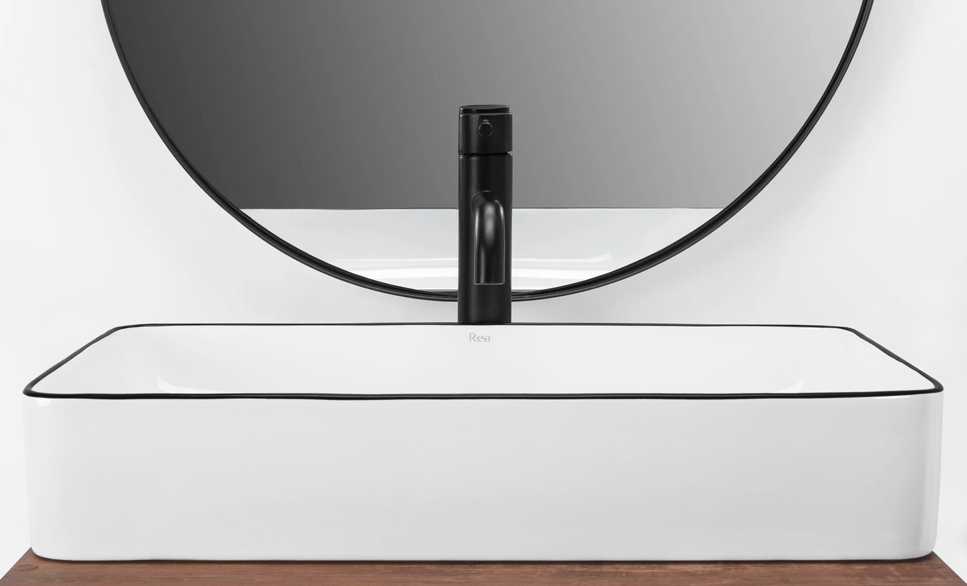 Aufsatzwaschbecken Rea Denis Black Edge  3