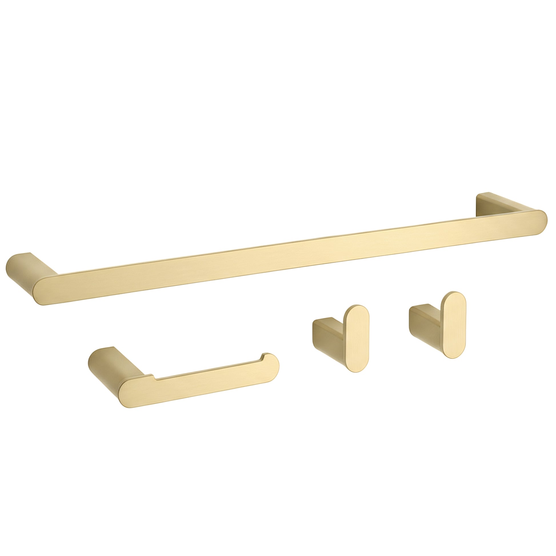 Badezimmer-accessoire-set Mati Brush Gold 4-teilig  2