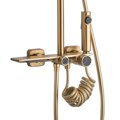 Duschgarnitur REA HELIX Brush Gold  2