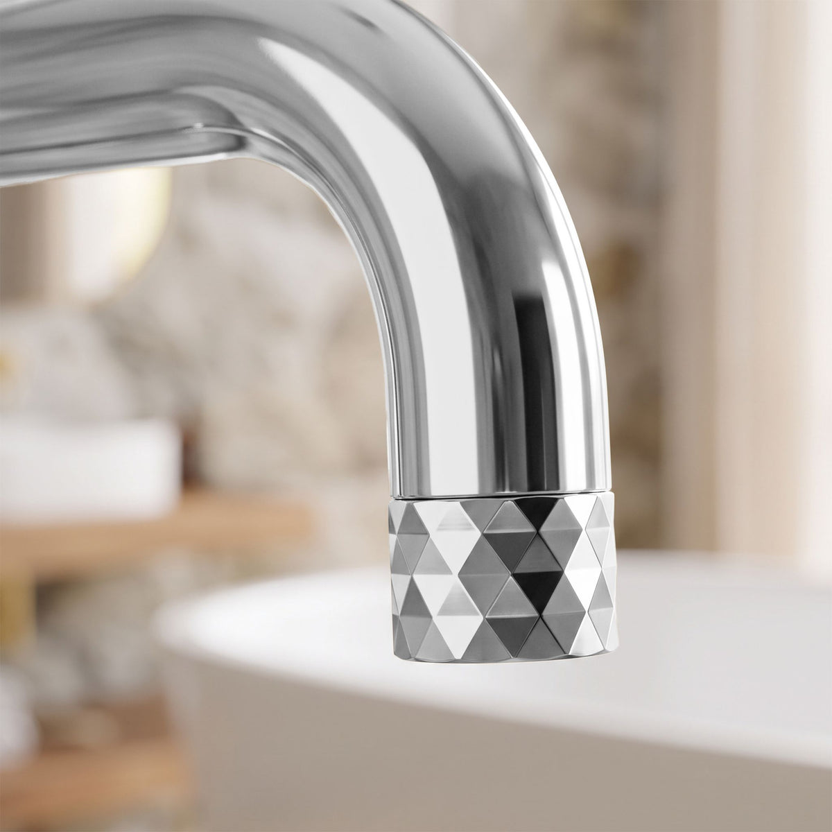 Freistehende Badewannenarmatur Rea Lungo Diamond Chrome 9