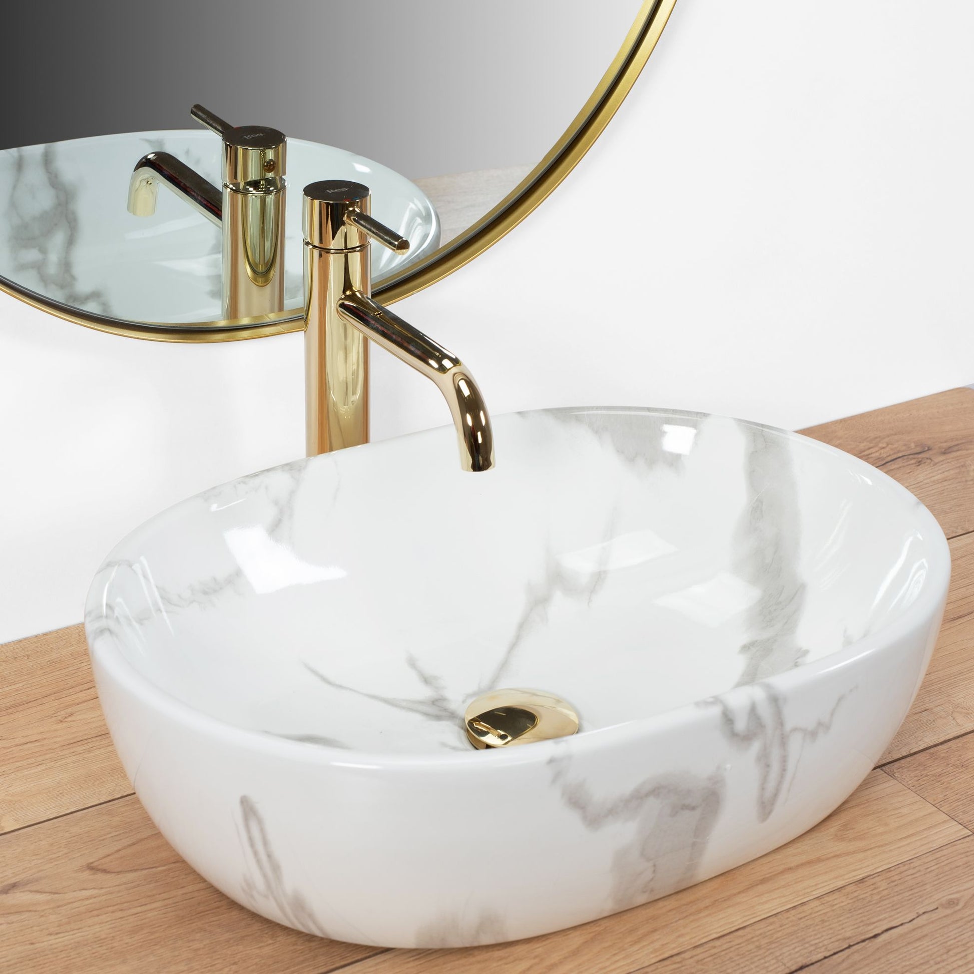 Aufsatzwaschbecken Rea Amelia Marmo Shiny  2