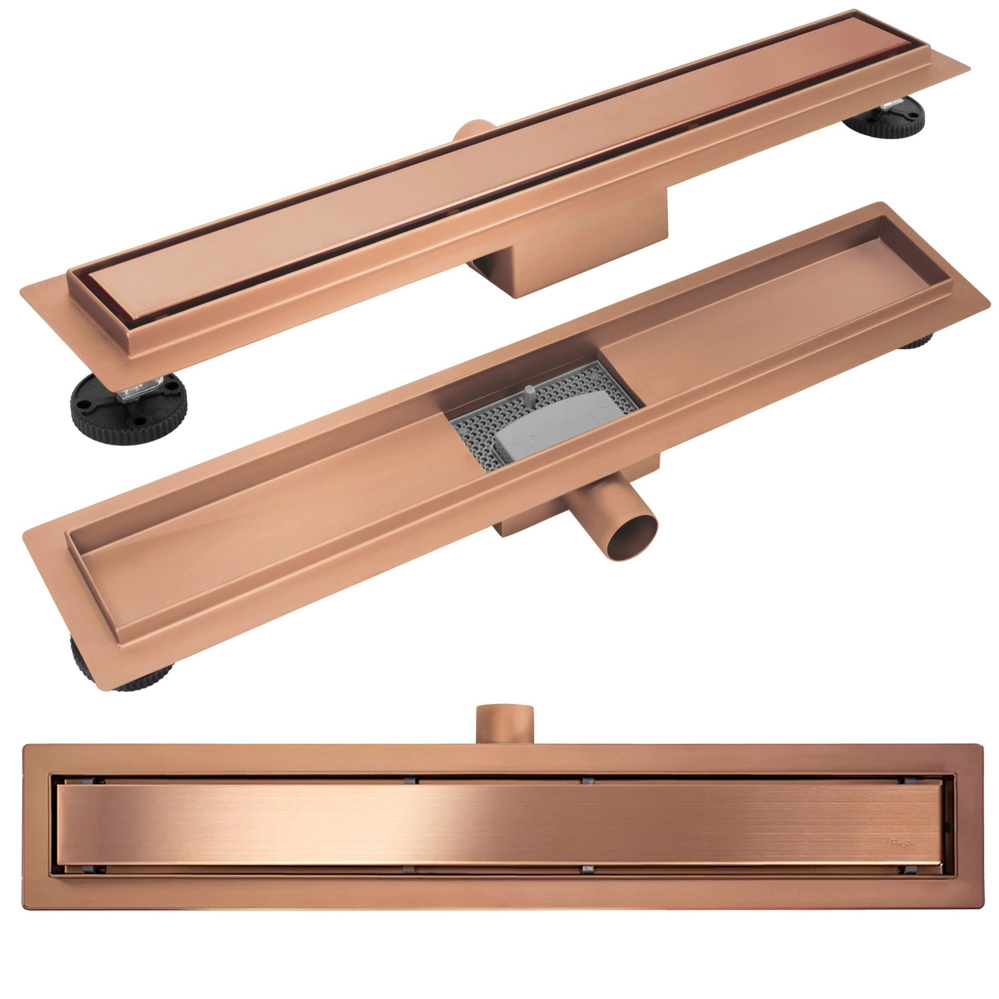 Duschrinne Rea Neox Brush Copper 60  1