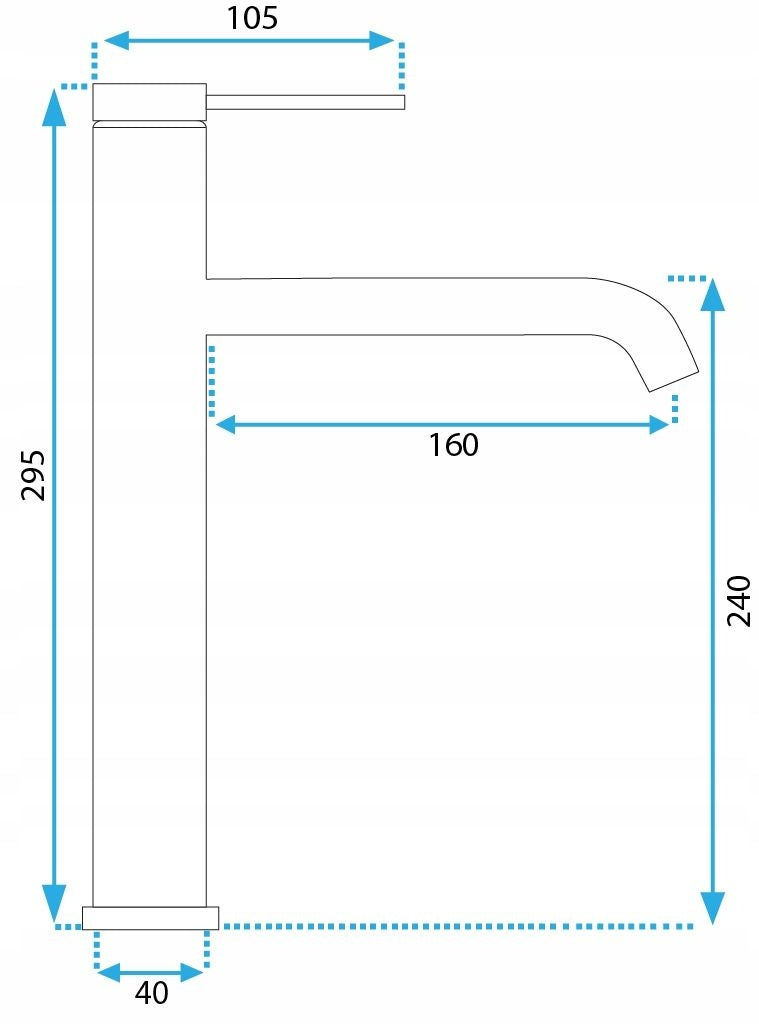 Waschbeckenarmatur Rea Clif Brush Copper High  5
