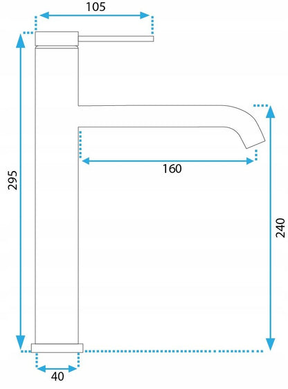 Waschbeckenarmatur Rea Clif Brush Copper High  5
