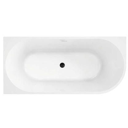 Acryl Eckbadewanne SYDNEY BELLANTO LEFT 150cm Schwarze Stöpselabdeckung 5