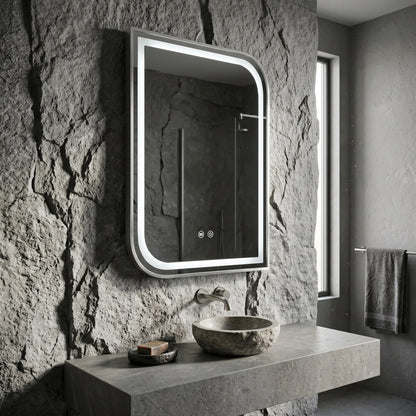 Spiegel LED ZONE 80x60 BRUSH NICKEL  5