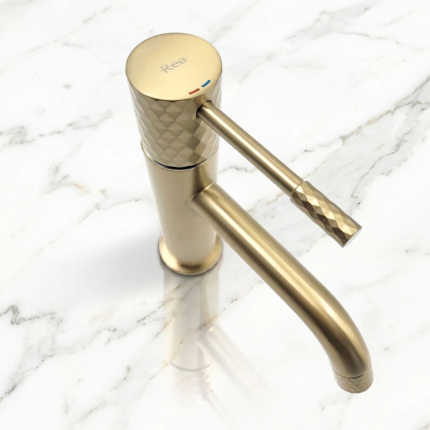 Waschbeckenarmatur Rea Lungo Diamond Brush Gold  5