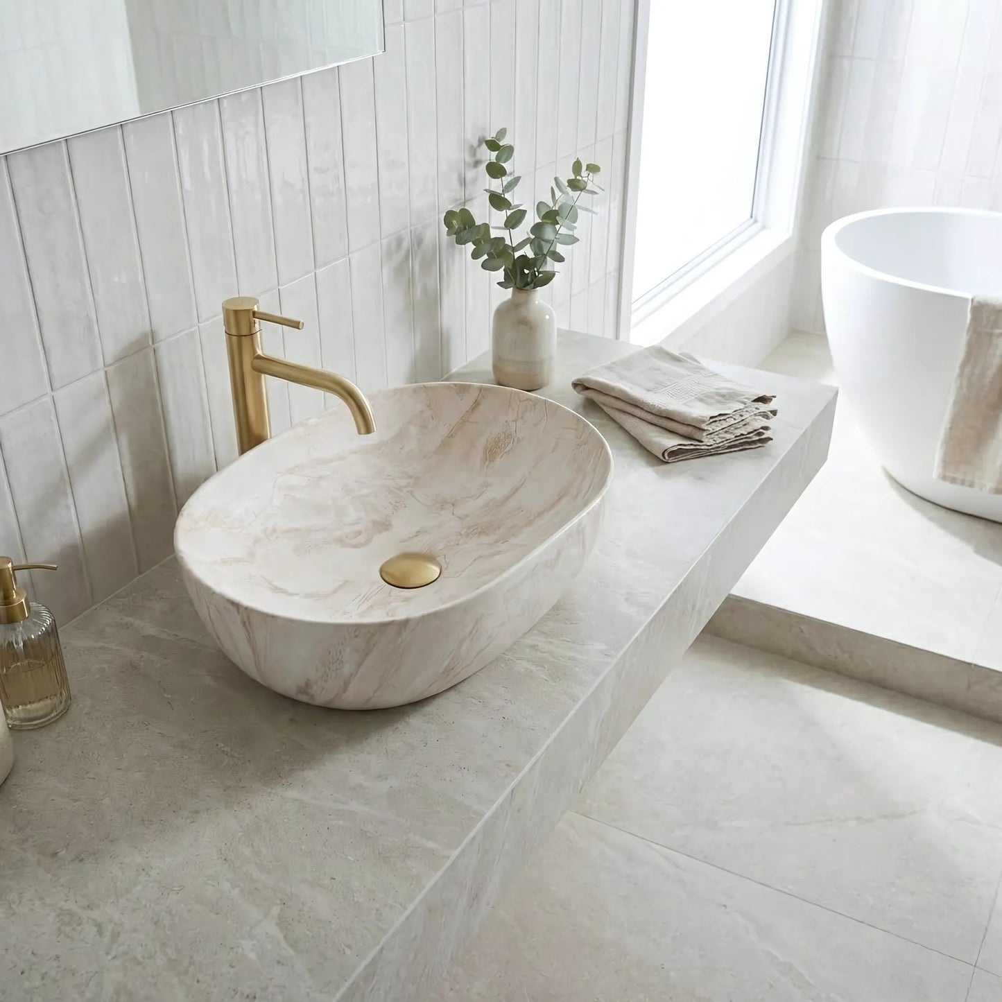 Aufsatzwaschbecken Rea Amelia Kallisto 48  5