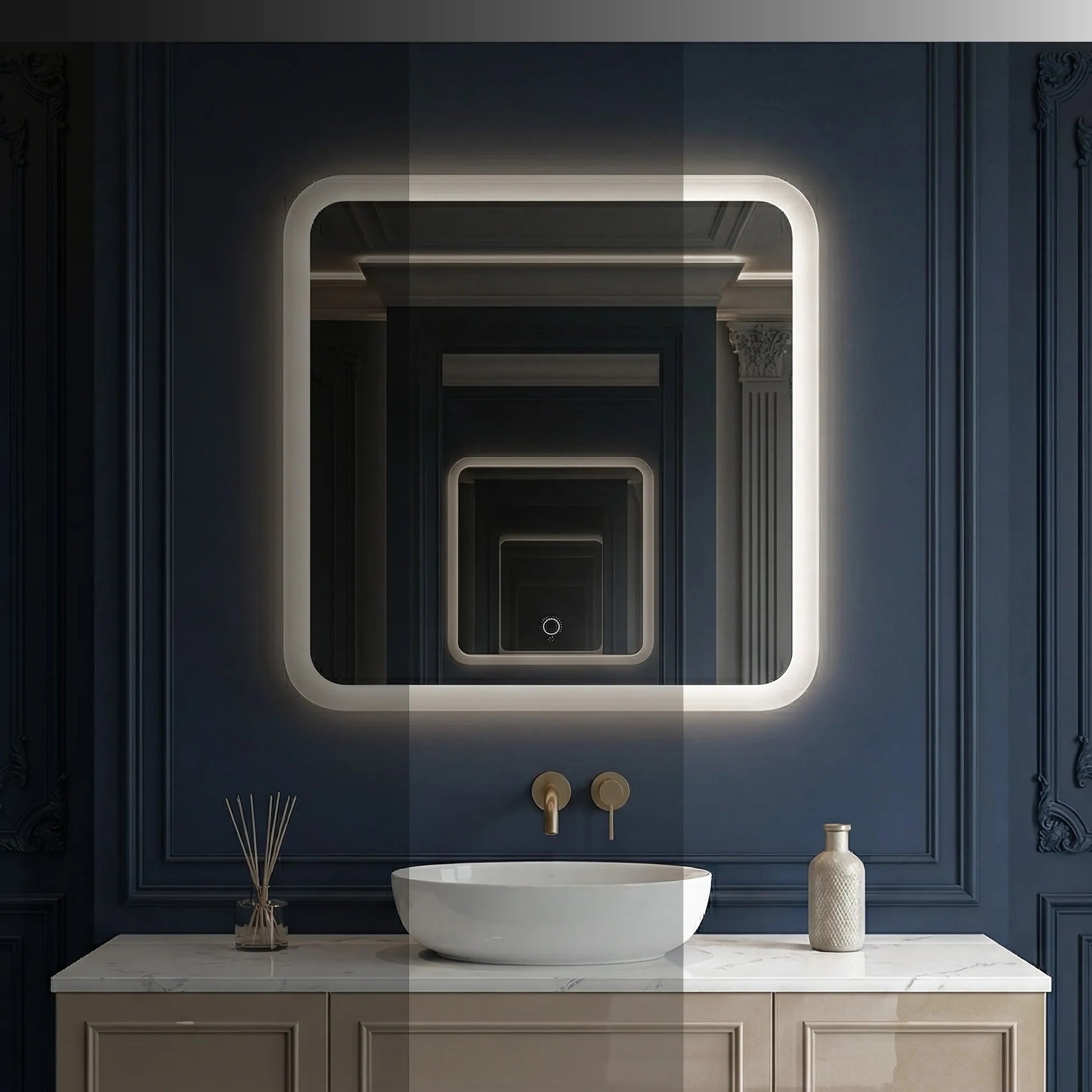 Spiegel LED 70x70cm TOP-2  5