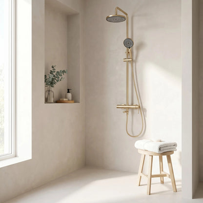 Duschset Rea Arcos brush gold  5