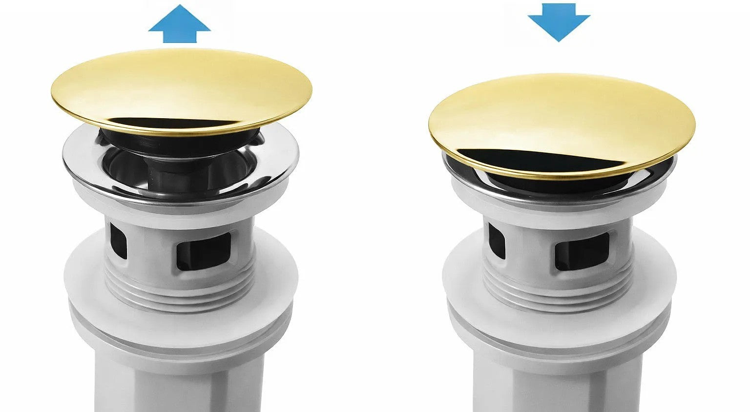 Waschbecken-Siphon Klik-Klak Universal REA Flow Gold  5