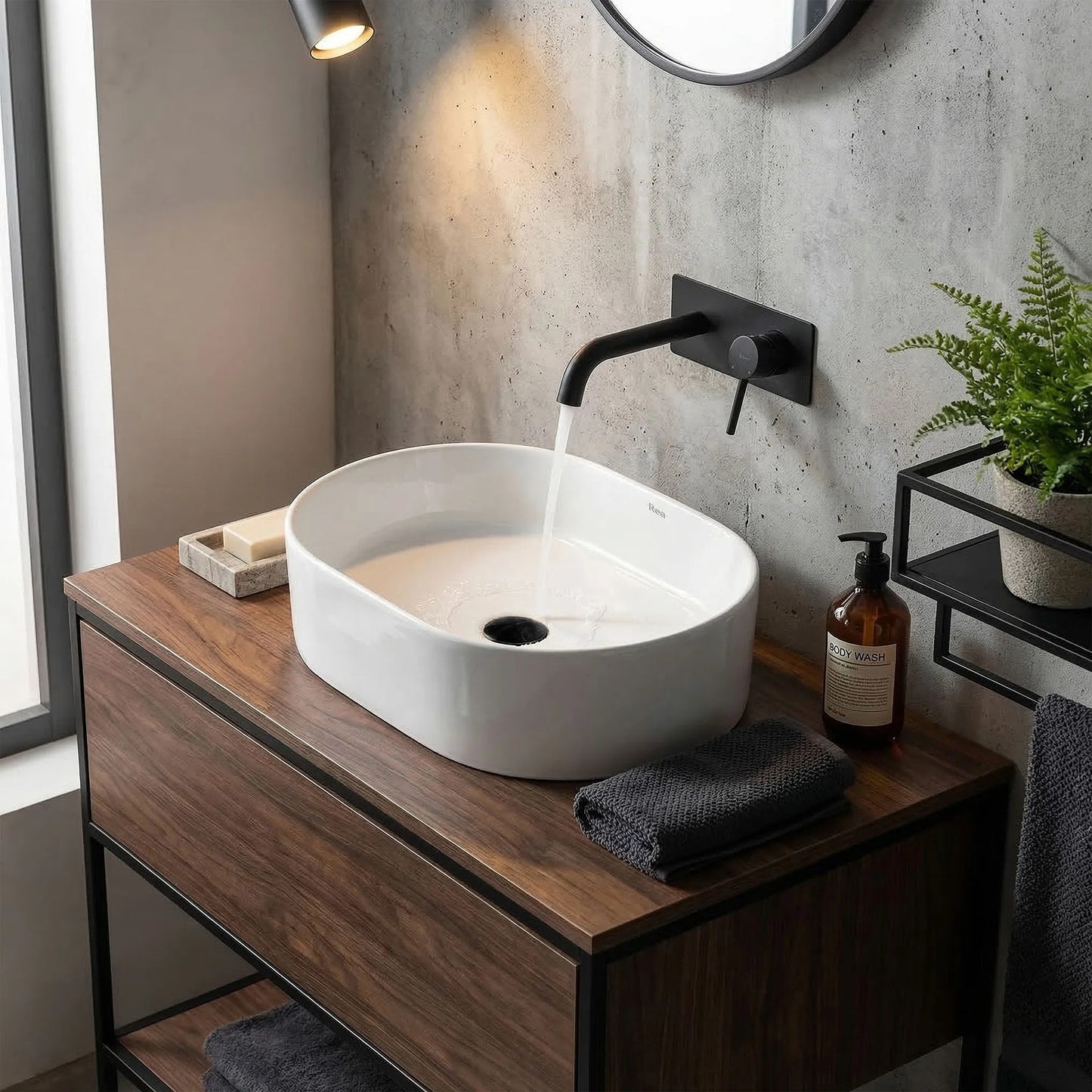 Aufsatzwaschbecken Rea Nadia 46  5