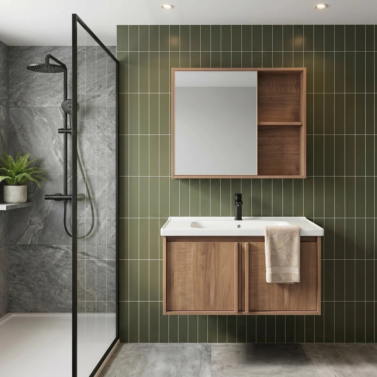 Badezimmermöbel-Set mit Waschbecken Gama T25023 HHL 70CM  5
