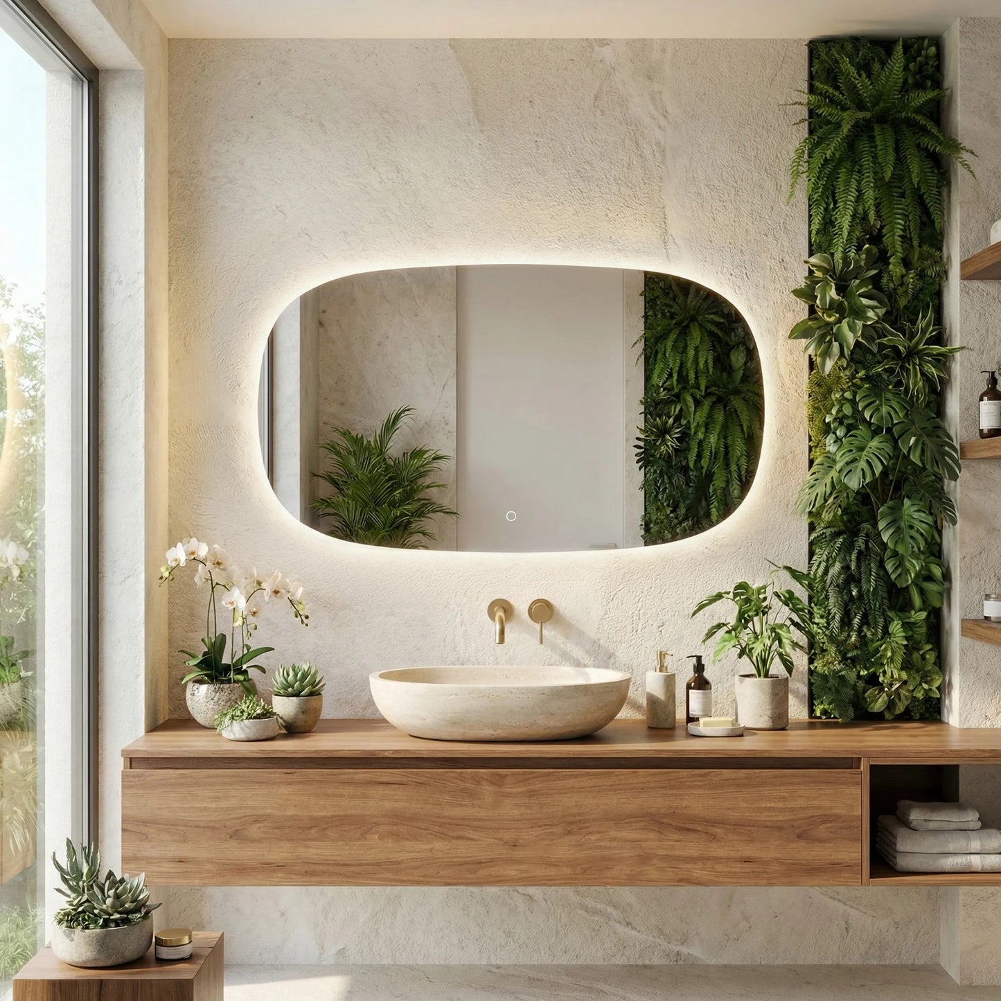 Spiegel LED 100x60cm TOP-4  5